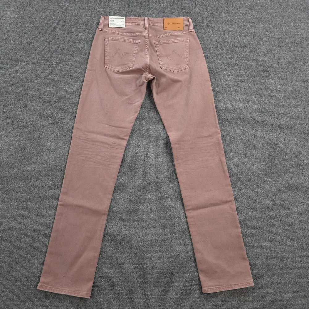 AG Jeans Mens 29x33 Pink Wild Rose Denim Tellis Modern Slim Stretch Casual NEW - Picture 14 of 15